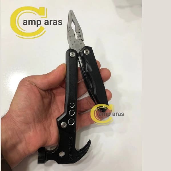 ابزار چندکاره چکش تاشو مدل STAINLESS RC35 ضد زنگ — تصویر ۲