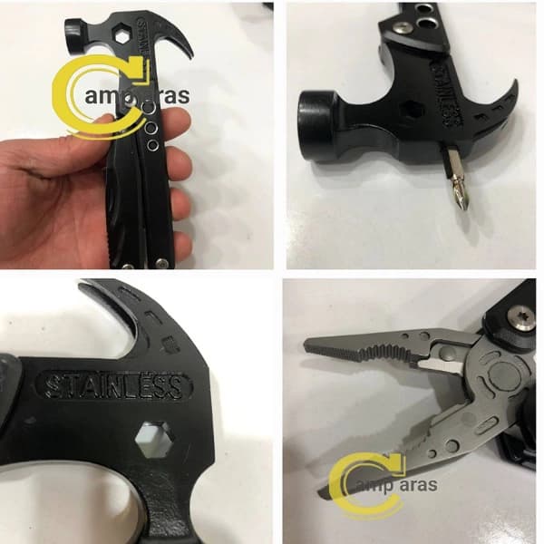 ابزار چندکاره چکش تاشو مدل STAINLESS RC35 ضد زنگ — تصویر ۶