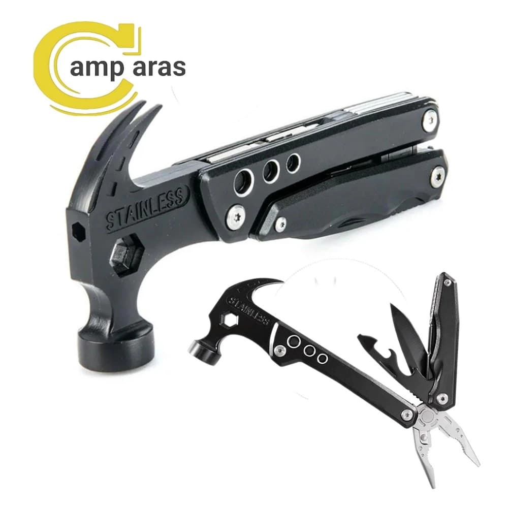 ابزار چندکاره چکش تاشو مدل STAINLESS RC35 ضد زنگ