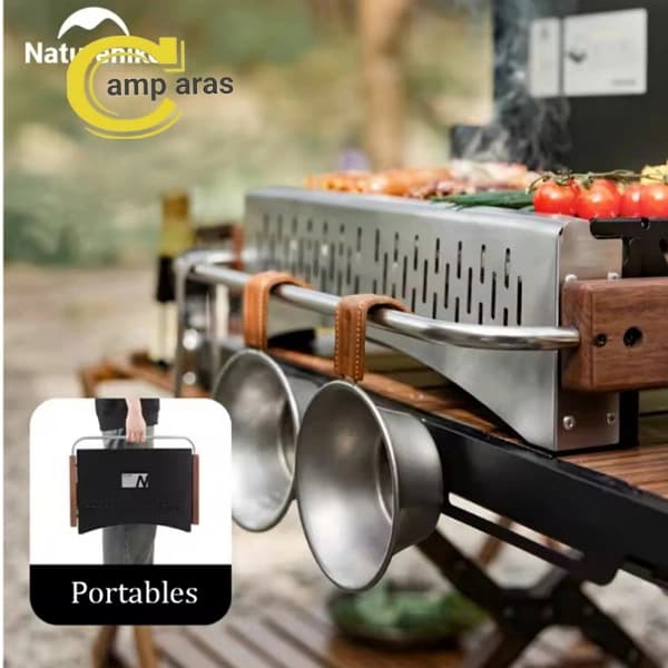 باربیکیو زغالی نیچرهایک Naturehike CNK2300CJ010 تاشو — تصویر ۶