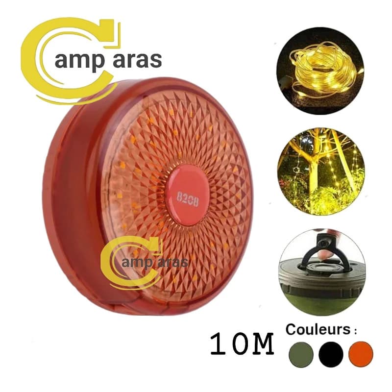 چراغ ریسه شارژی کمپینگ 10 متر STRING LIGHT