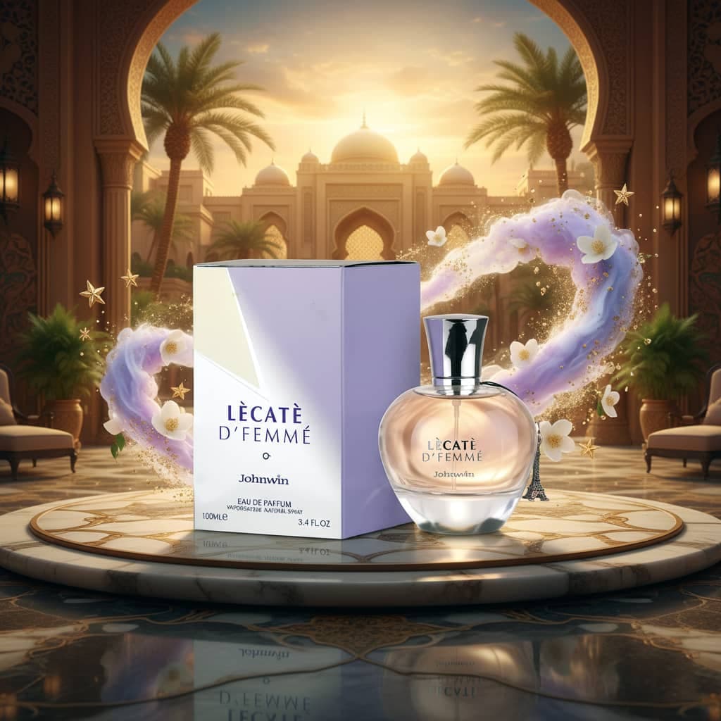 عطر ادکلن زنانه لانوین اکلت آرپیج جانوین جکوینز مدل لکاته د فمی (Johnwin Lanvin Eclat) حجم 100 میل — تصویر ۳