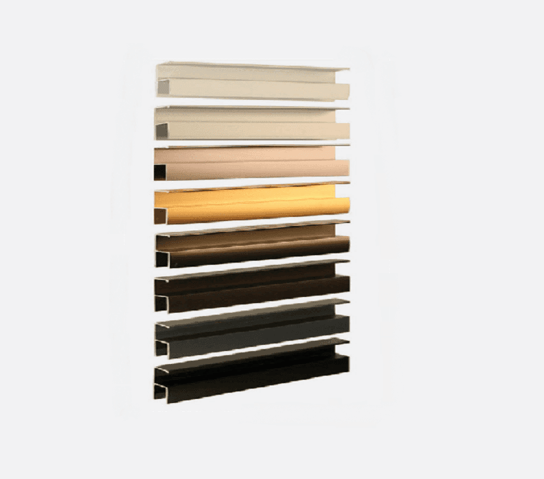 دستگیره پروفیلی H فرم 4.8 متری قهوه ای پودری (MDF-16mm) فانتونی کد L014
