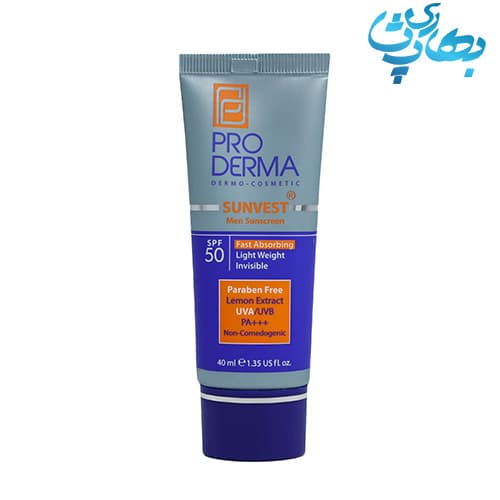 کرم ضد آفتاب فاقد چربی آقایان SPF50 پرودرما — تصویر ۷