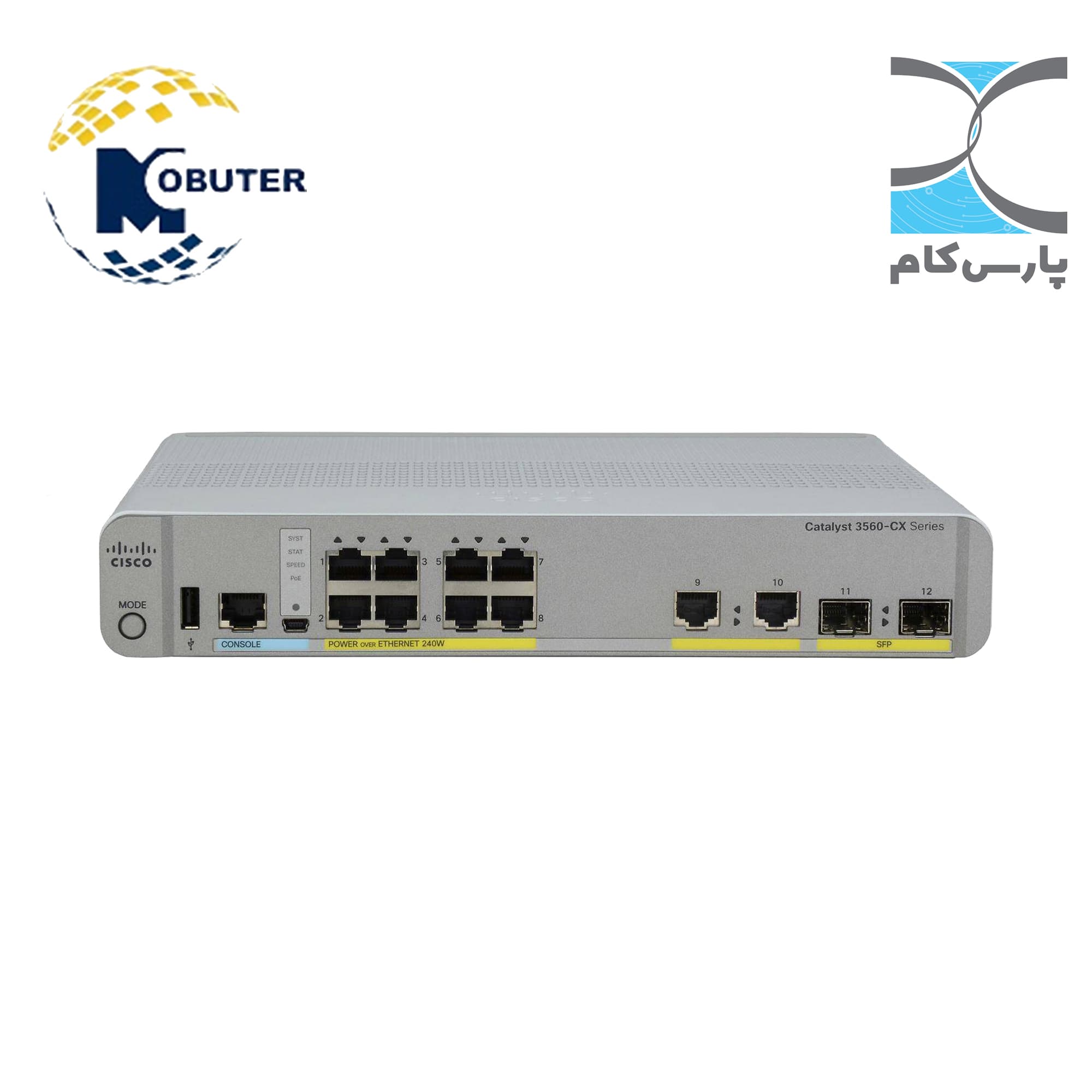 سوئیچ سیسکو مدل WS-C3560CX-8PC-S — تصویر ۵