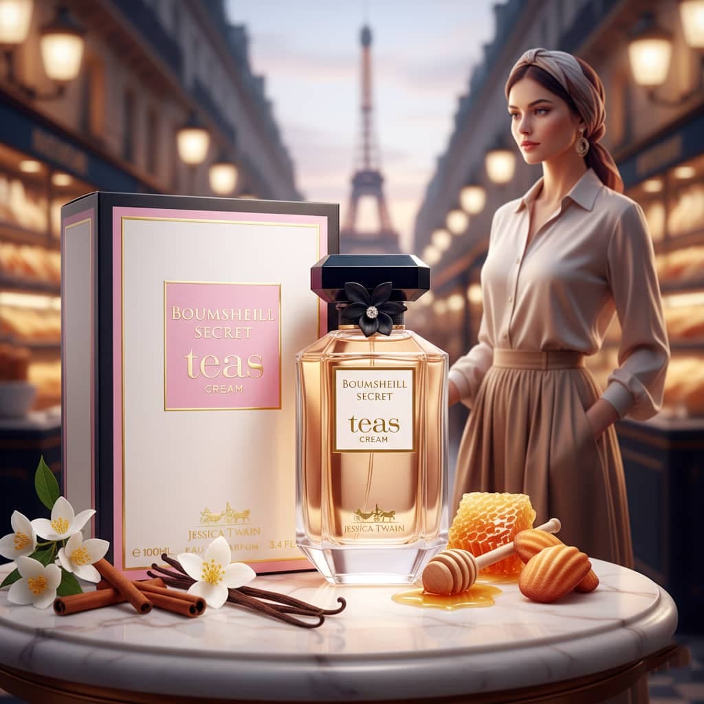 عطر ادکلن زنانه ویکتوریا سکرت تیس کرم کلاود جسیکا توین فرانسه مدل بمبشل سکرت تیس کرم (jessica twain Bombshell secret tease cream) حجم 100 میل