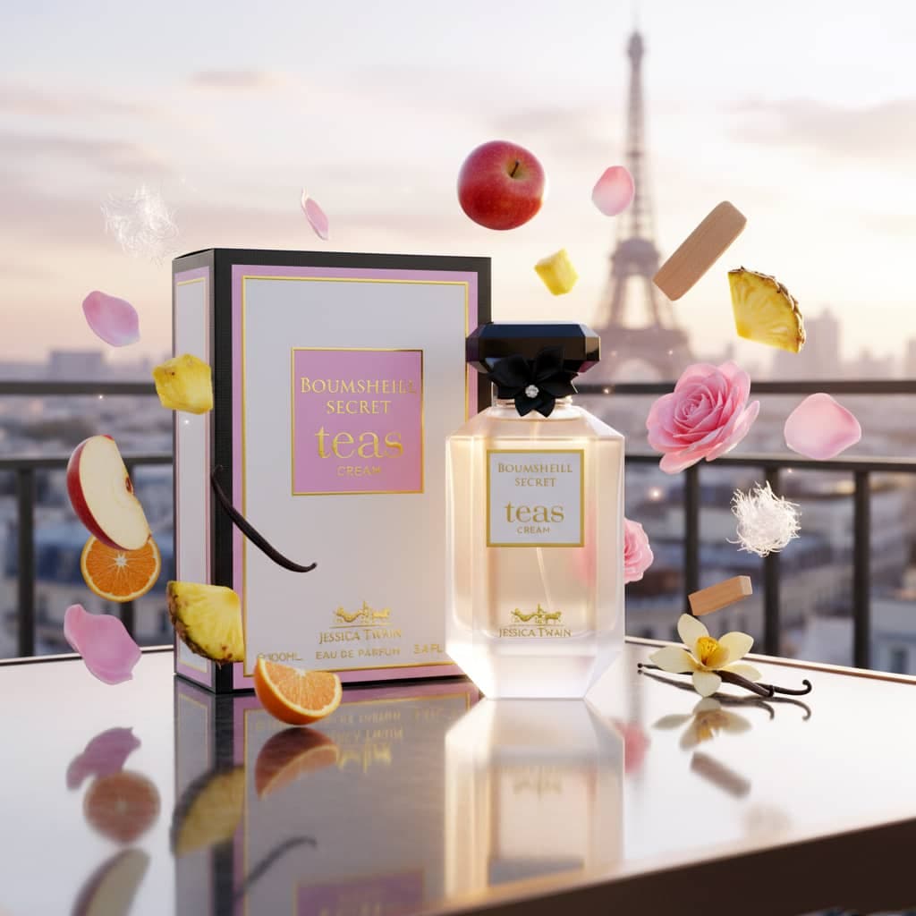 عطر ادکلن زنانه ویکتوریا سکرت تیس کرم کلاود جسیکا توین فرانسه مدل بمبشل سکرت تیس کرم (jessica twain Bombshell secret tease cream) حجم 100 میل — تصویر ۴