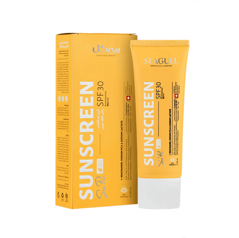 ضد آفتاب رنگی فاقد چربی SPF30 سی گل