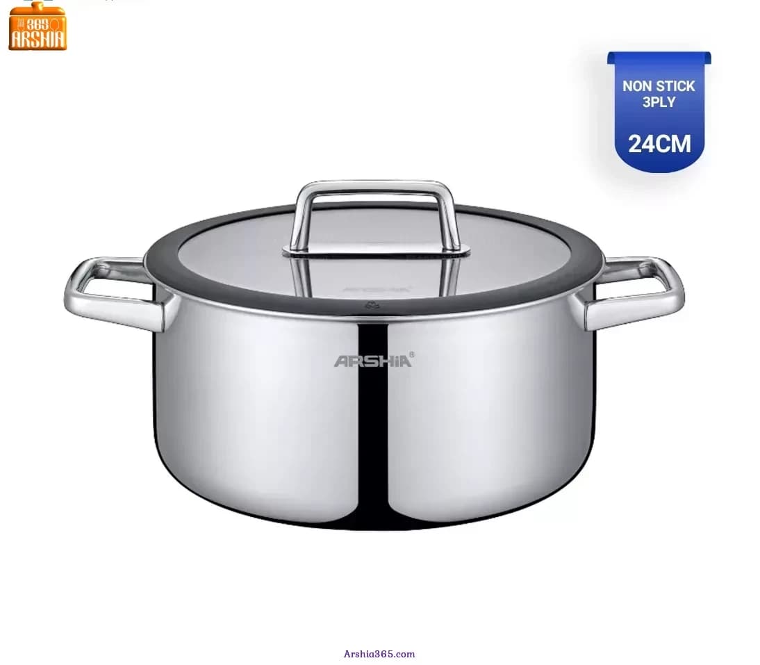 قابلمه استیل 28 لیزری عرشیا ss050-3171 — تصویر ۶