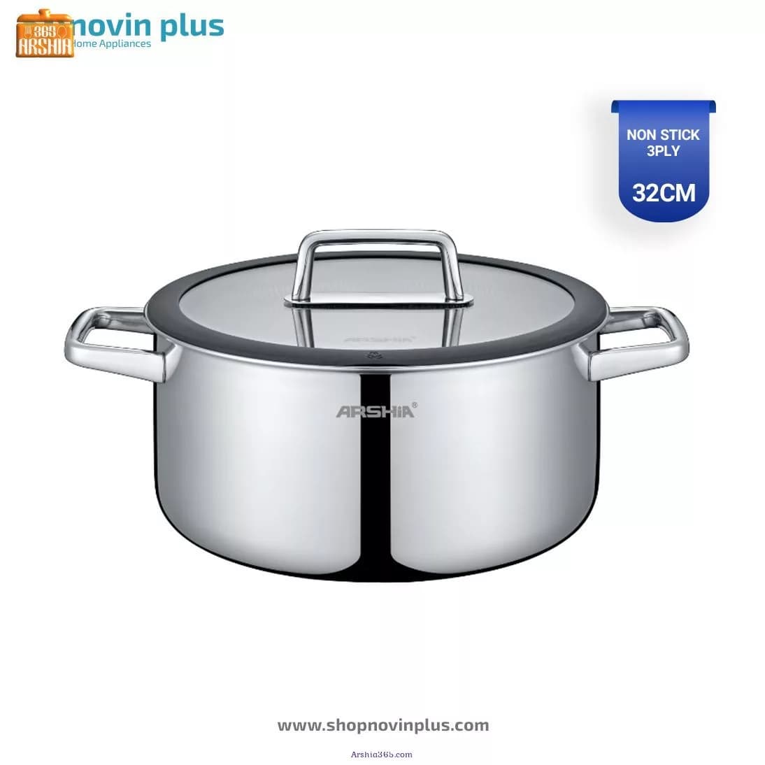 قابلمه استیل 32 لیزری عرشیا SS050-3173 — تصویر ۲