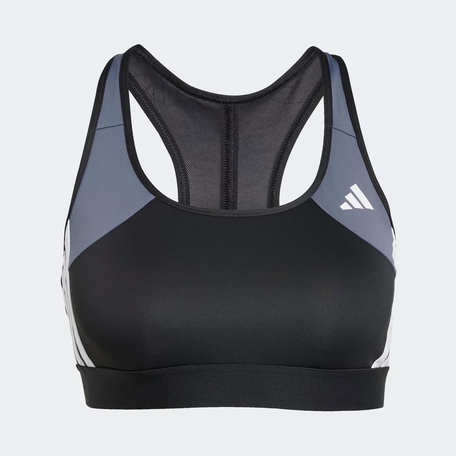 نیم تنه زنانه آدیداس مدل Powerreact Train Medium Support 3-Stripes Bra — تصویر ۳