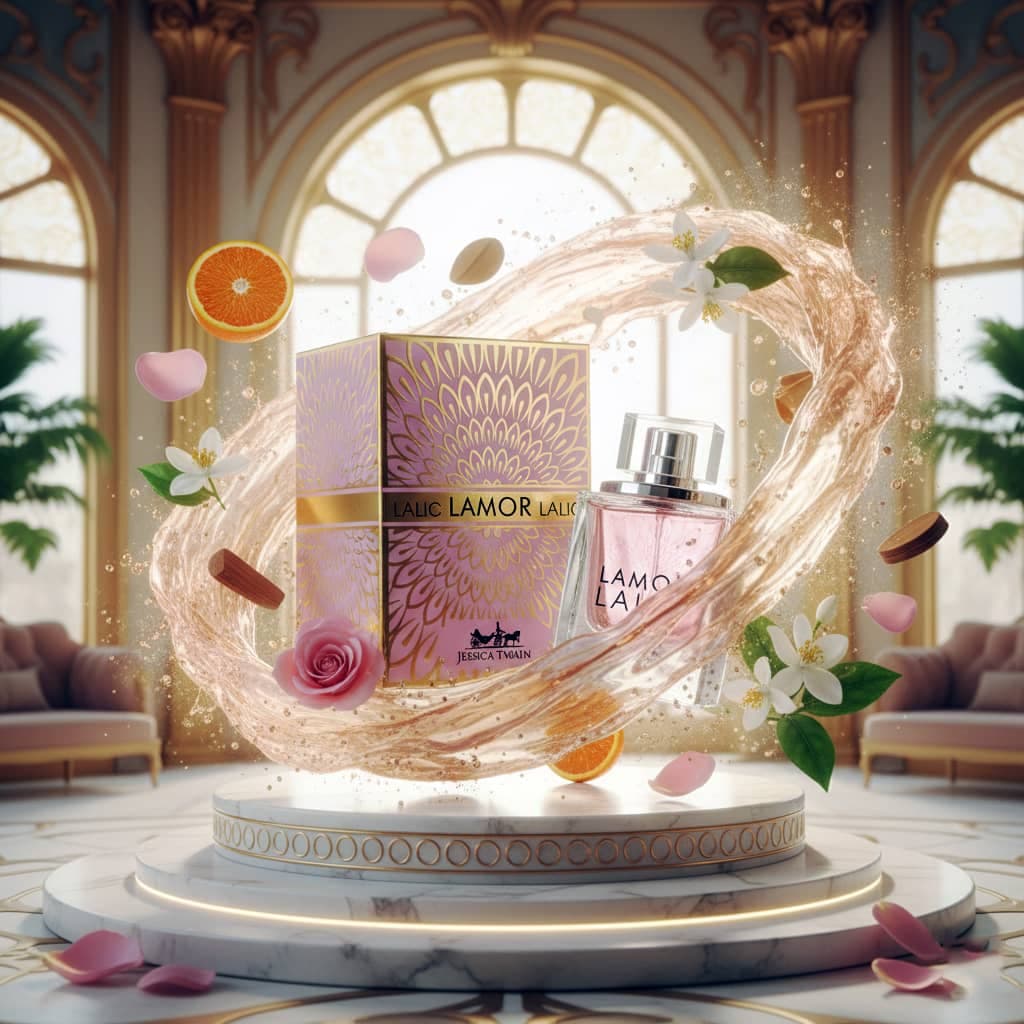 عطر ادکلن زنانه لالیک لامور جسیکا توین فرانسه مدل لالیک لامور (Jessica Twain Lalic Lamor) حجم 100 میل — تصویر ۴