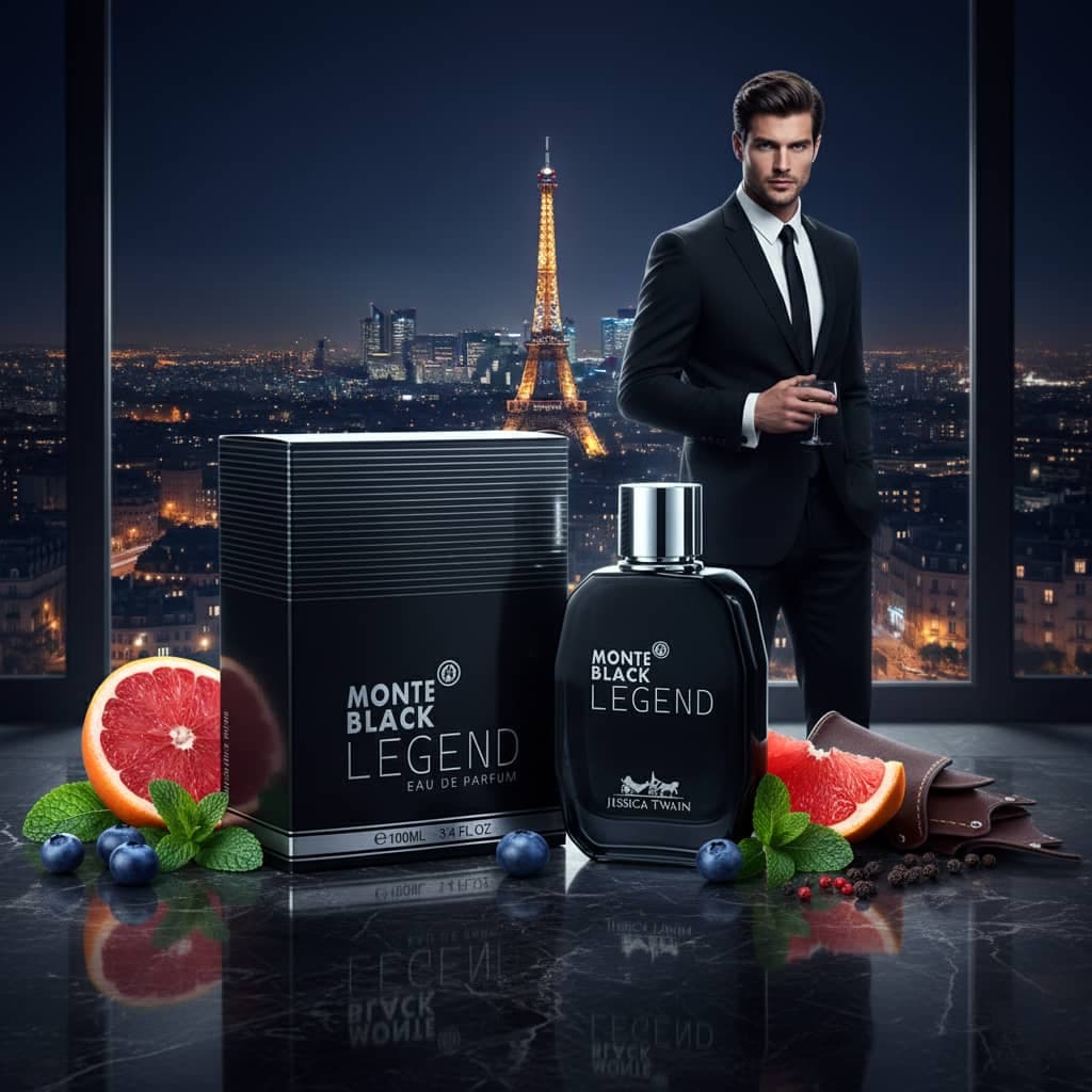 عطر ادکلن مردانه مون بلان لجند جسیکا توین فرانسه مدل مونت بلک لجند (Jessica Twain Monte black legend) حجم 100 میل — تصویر ۱۱