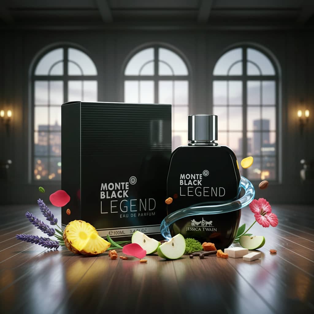 عطر ادکلن مردانه مون بلان لجند جسیکا توین فرانسه مدل مونت بلک لجند (Jessica Twain Monte black legend) حجم 100 میل