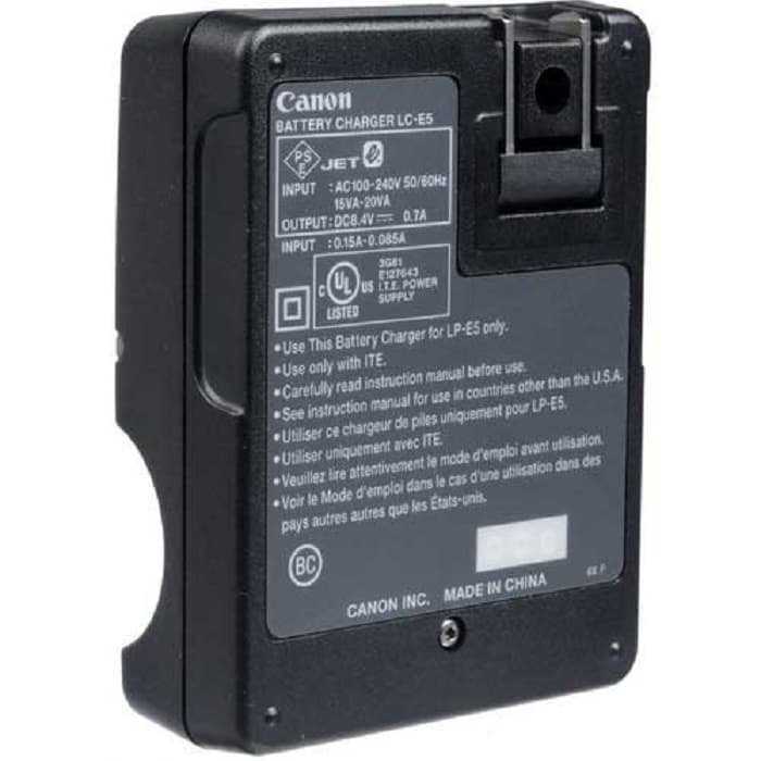 شارژر باتری لیتیومی کانن اصلی Canon LC-E5 Original — تصویر ۴