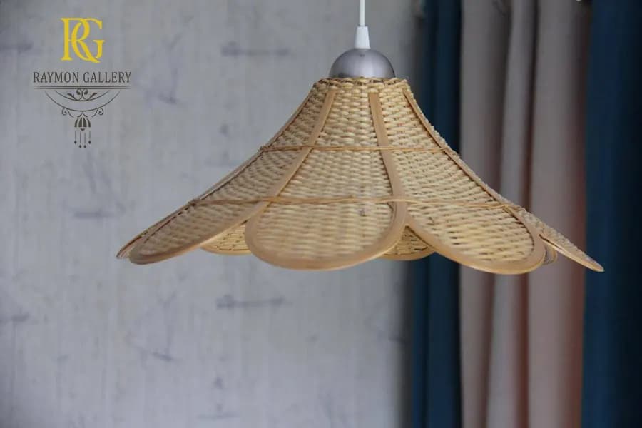 لوستر حصیری وارداتی کد 121 — تصویر ۴