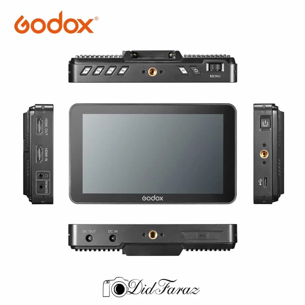 مانیتور‌ گودکس Godox 5.5″ 4K HDMI GM6S Ultra Bright Camera Monitor — تصویر ۸