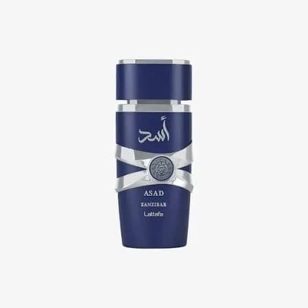 عطر و ادکلن مردانه لطافه اسد زنگبار آبی Lattafa Asad Zanzibar EDP — تصویر ۲