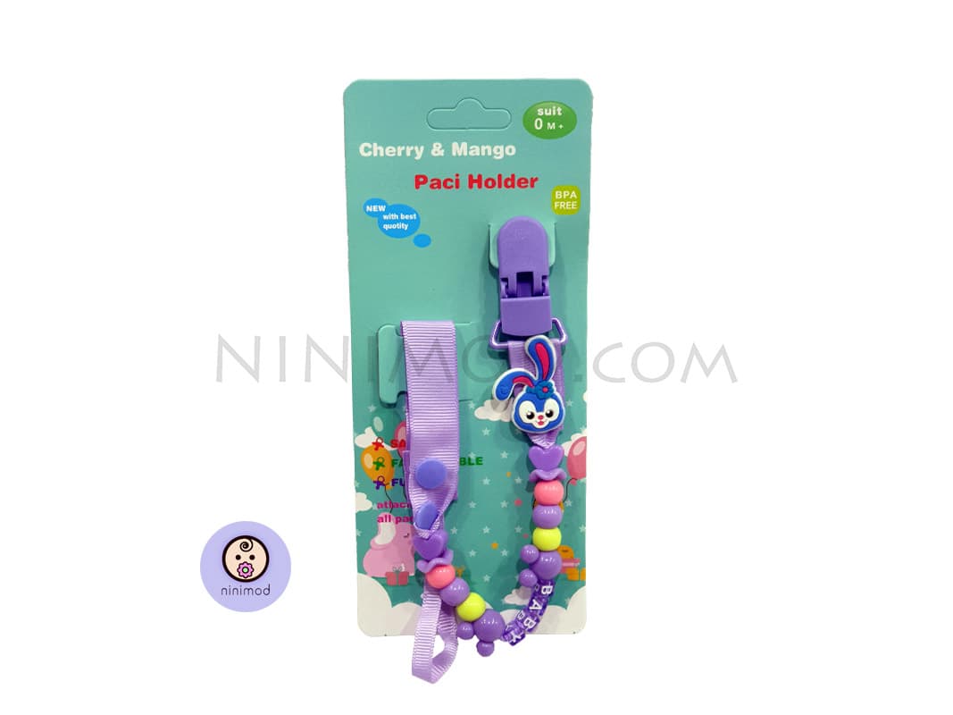 زنجیر پستانک Cherry & Mango طرح Rabbit