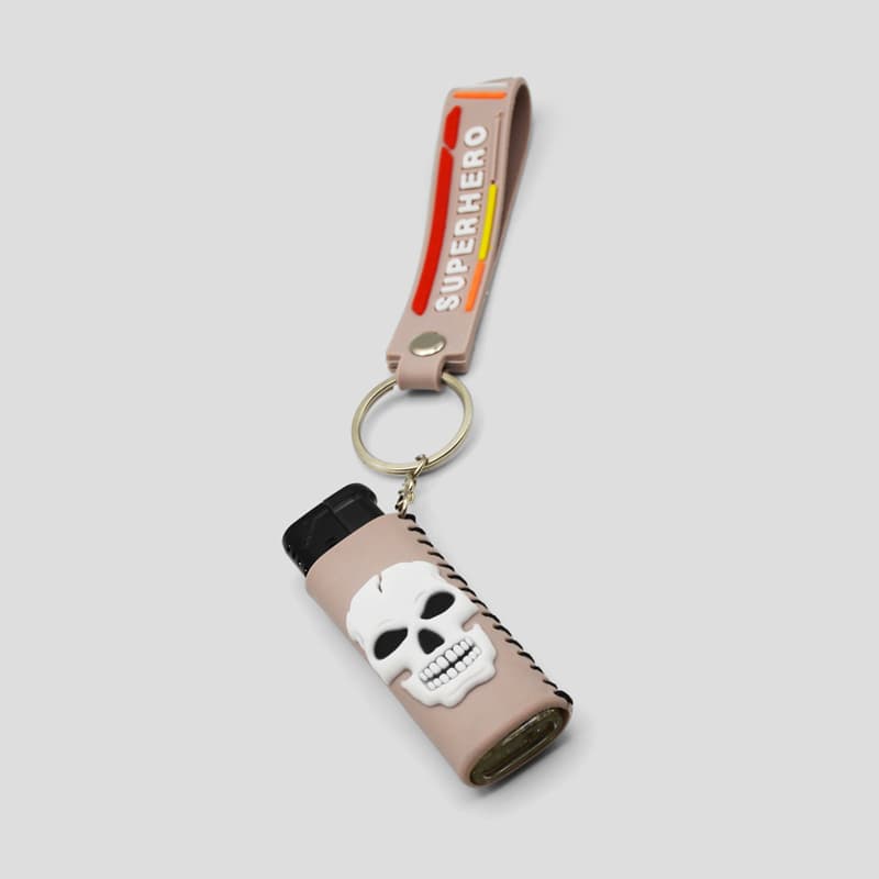 فندک اتمی اسکلتی کاوردار مدل White Skull کد Hsm-615d3 — تصویر ۶