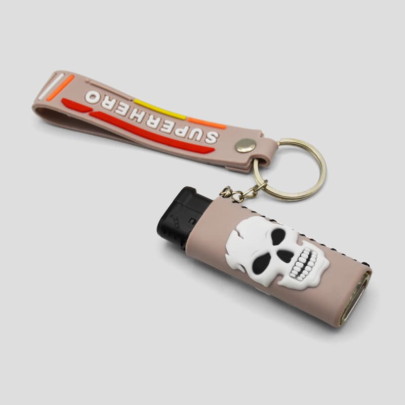 فندک اتمی اسکلتی کاوردار مدل White Skull کد Hsm-615d3 — تصویر ۲
