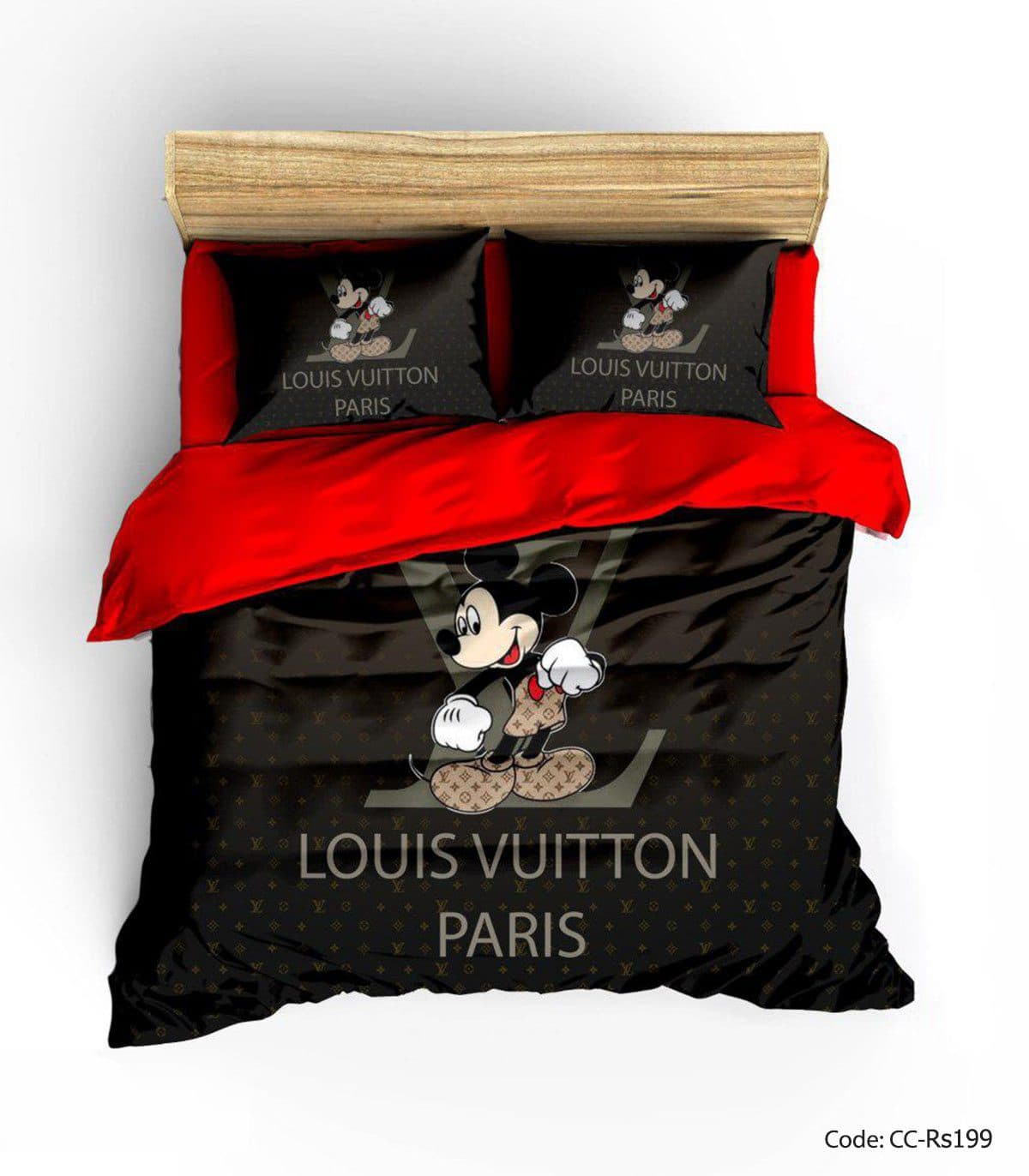 روتختی و ملحفه کشدار مدل BLACK RED LV