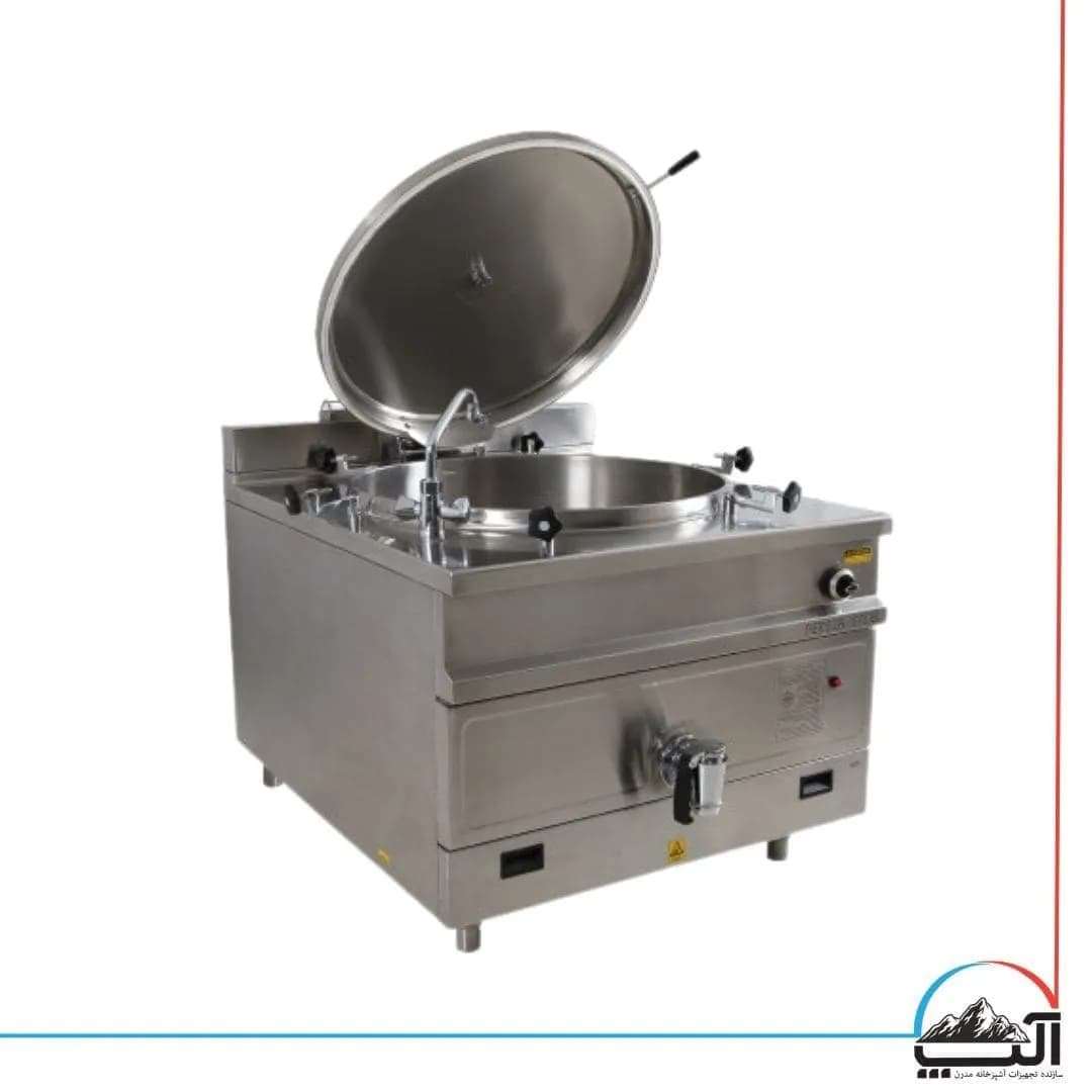 دیگ خورشت پز گاز سوز 380 لیتری تمام استیل — تصویر ۲