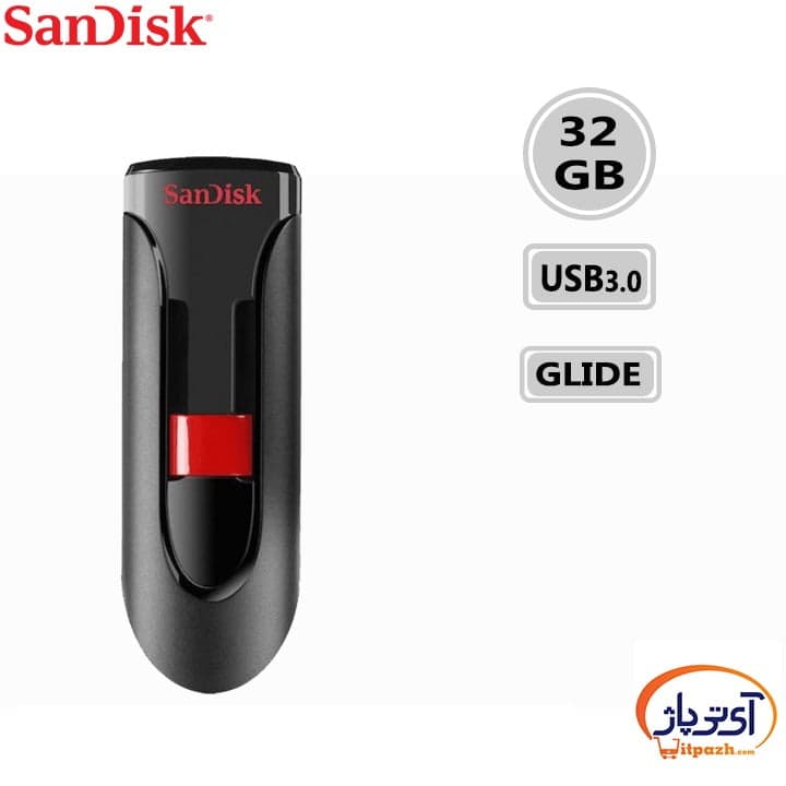 فلش مموری USB3.0 سن دیسک 32 گیگابایت مدل SanDisk Cruzer Glide — تصویر ۴