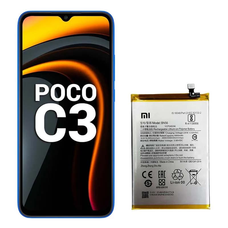 باتری گوشی پوکو سی 3 شیائومی مدل Poco C3 BN56 — تصویر ۴