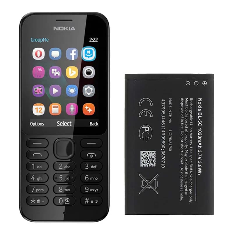 باتری گوشی نوکیا Nokia 222 مدل BL-5C — تصویر ۴