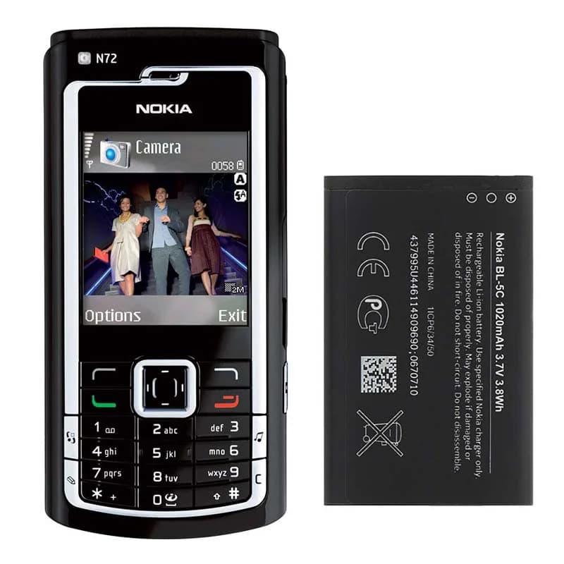 باتری اصلی گوشی نوکیا NOKIA N72 مدل BL-5C — تصویر ۴