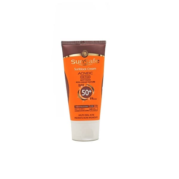 کرم ضد آفتاب سان سیف رنگی SPF50 فاقد چربی 50ml — تصویر ۲
