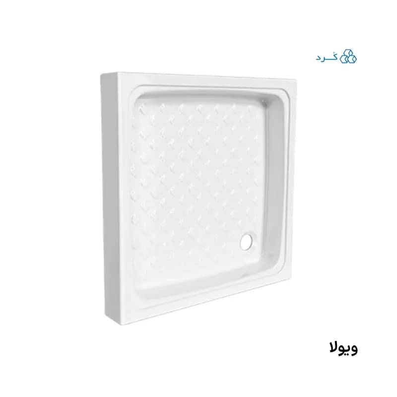 زیردوشی سرامیکی ویولا مدل مربعی ۷۰×۷۰ با لعاب ضدجرم و سطح ضدلغزش — تصویر ۲