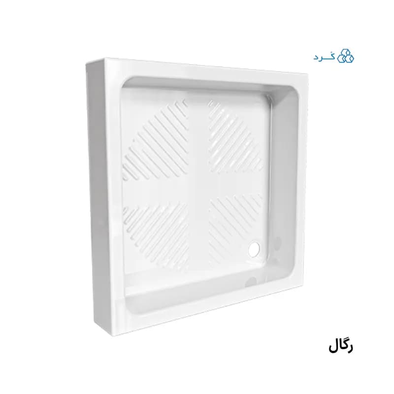 زیردوشی سرامیکی رگال چینی کرد مربعی 80×80 با سطح ضدلغزش و لعاب ضدجرم — تصویر ۶