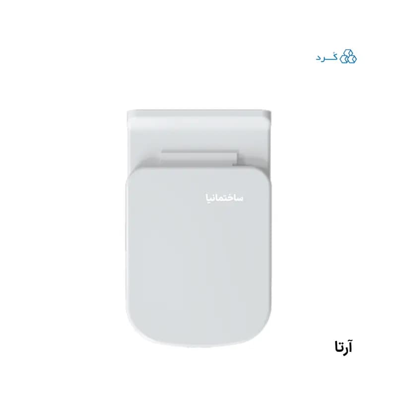 توالت فرنگی وال هنگ آرتا چینی کرد با طراحی مینیمال و نصب مخفی | تخلیه ریزشی و درب آرامبند دوبل — تصویر ۸