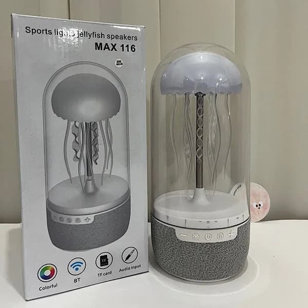 چراغ خواب و اسپیکر JELLYFISH مدل MAX113 طرح عروس دریایی — تصویر ۵