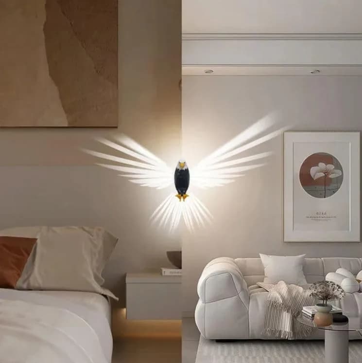 چراغ خواب دیواری EAGLE AMBIENT LIGHT طرح عقاب — تصویر ۳