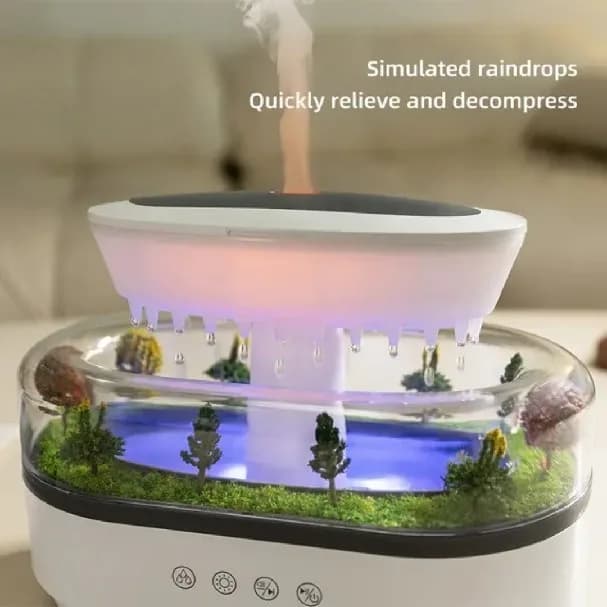 دستگاه بخورسرد و آروماتراپی RAINDROP AROMA DIFFUSER مدل 286 — تصویر ۱۰