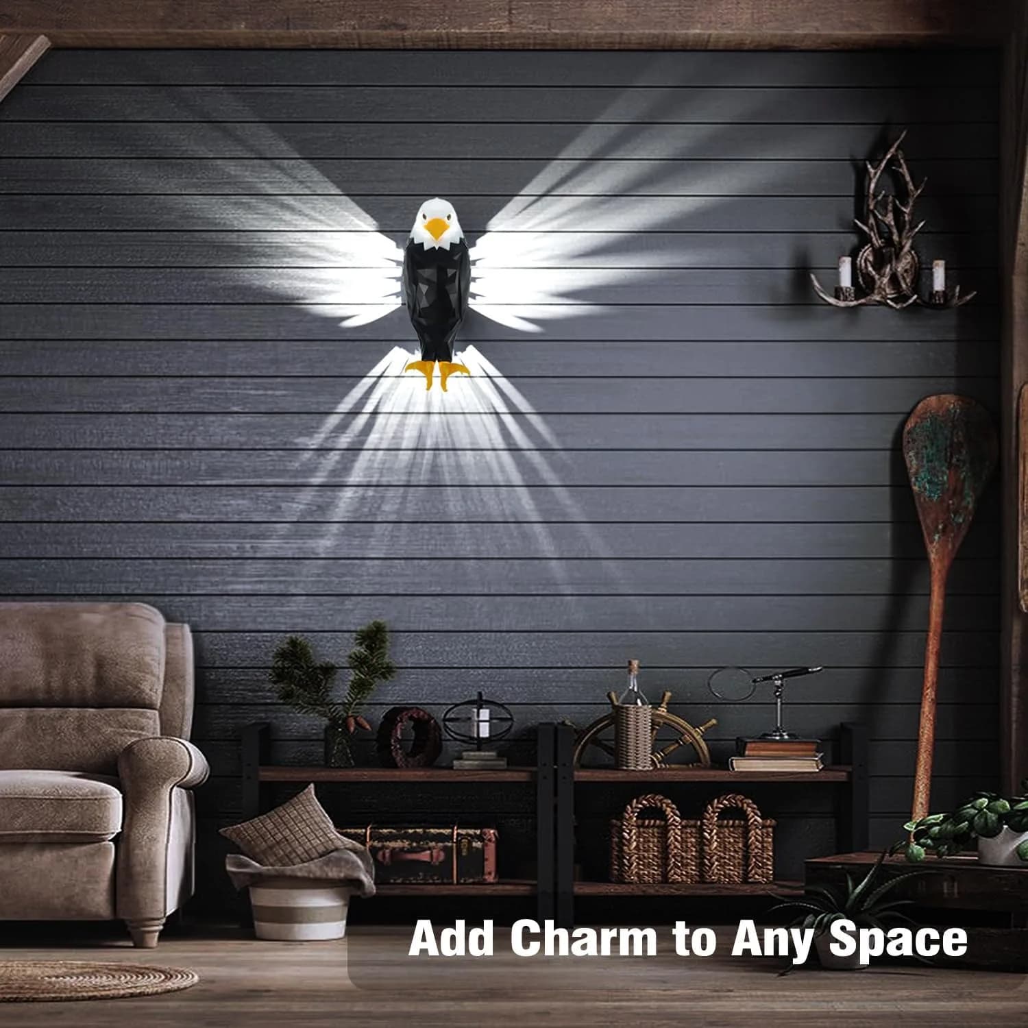 چراغ خواب دیواری EAGLE WALL LIGHT طرح عقاب — تصویر ۴
