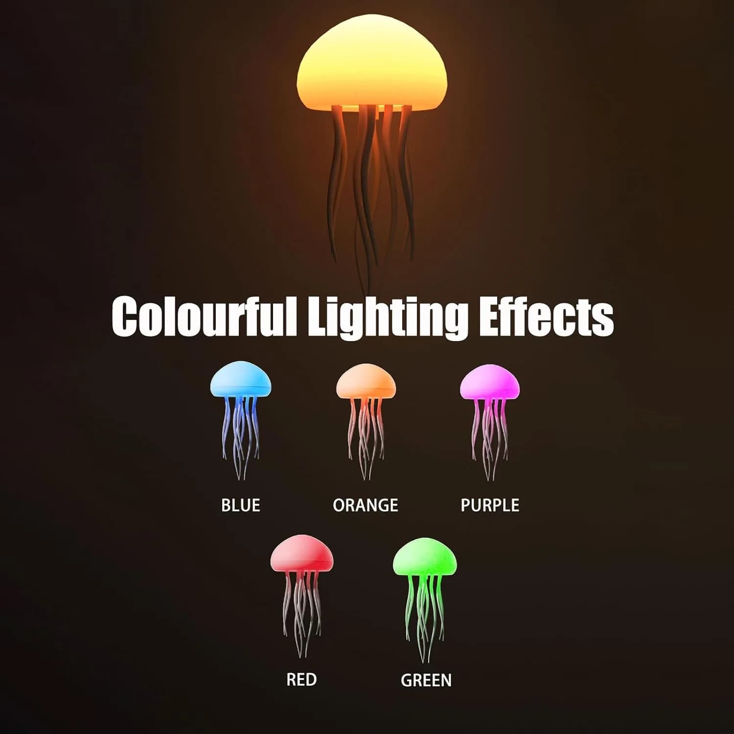 چراغ خواب رومیزی AURORA MOOD LIGHT مدل عروس دریایی — تصویر ۴