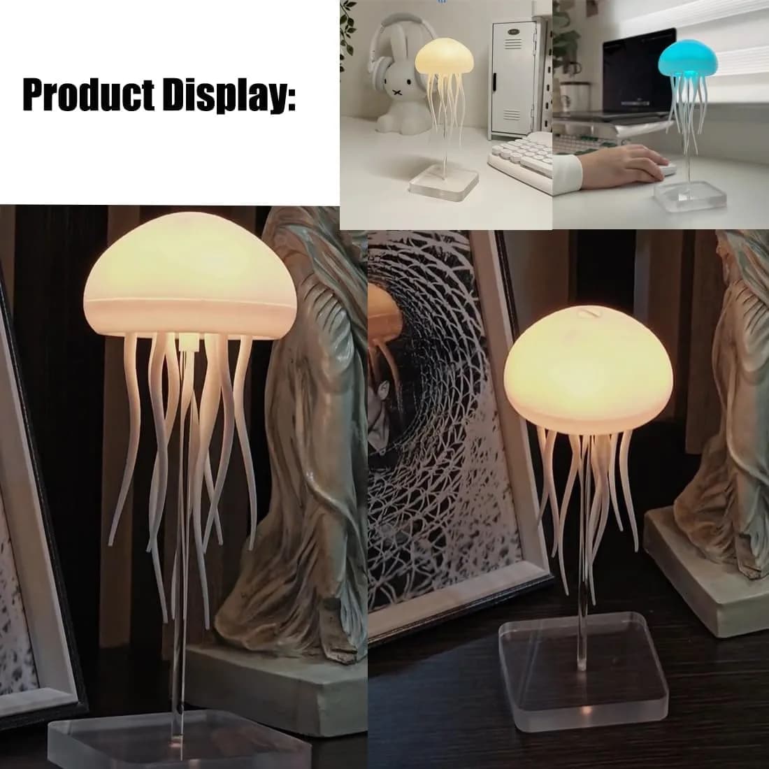 چراغ خواب رومیزی AURORA MOOD LIGHT مدل عروس دریایی — تصویر ۲