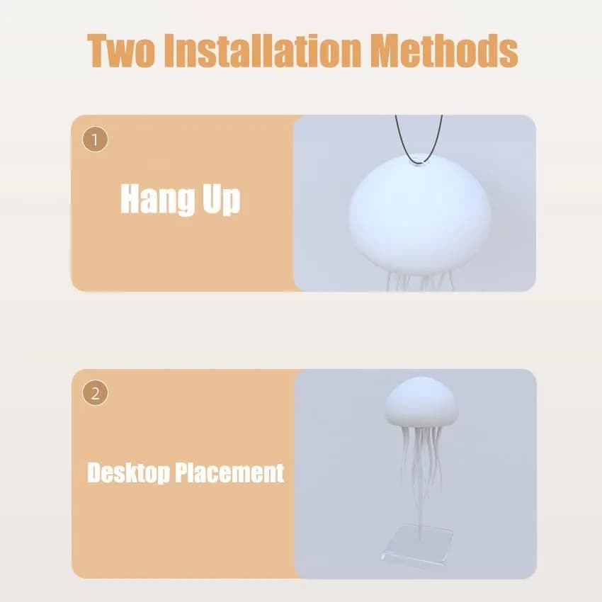 چراغ خواب رومیزی AURORA MOOD LIGHT مدل عروس دریایی — تصویر ۳