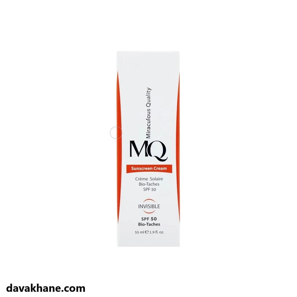 کرم ضد آفتاب و روشن کننده بی رنگ SPF50 ام کیو 55 میلی لیتر