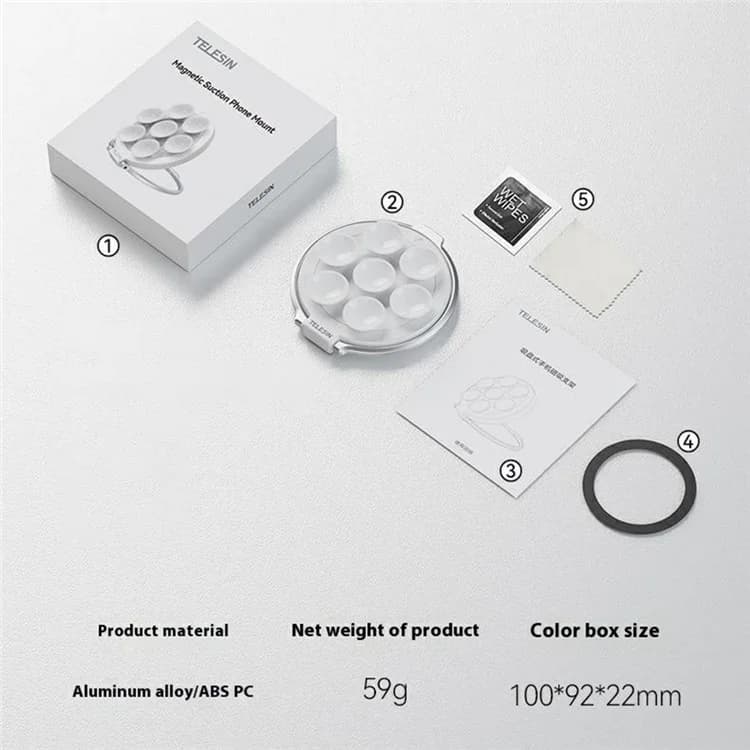 پایه نگهدارنده گوشی موبایل TELESIN مدل P3-SUS-01 — تصویر ۷