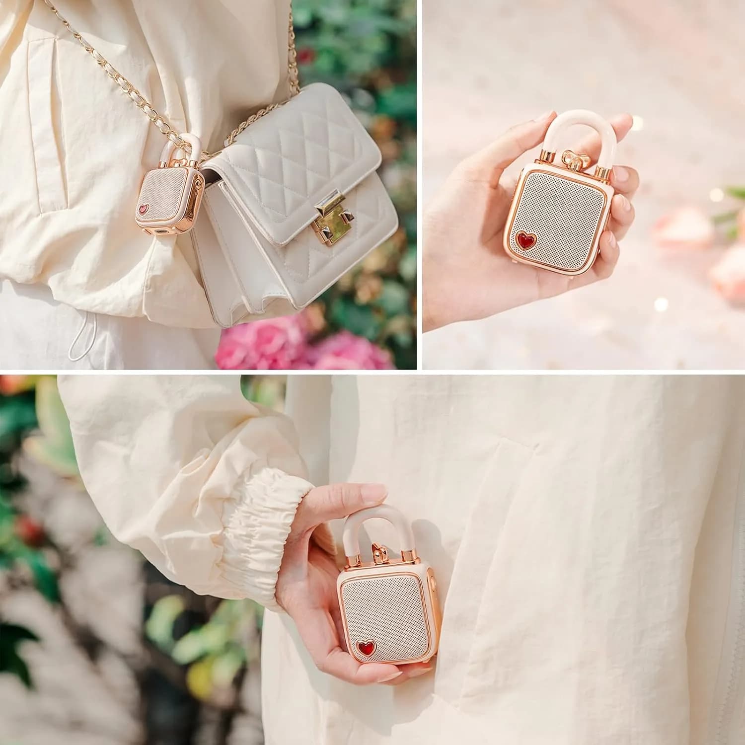 اسپیکر بلوتوثی قابل حمل DIVOOM مدل LOVE LOCK — تصویر ۴