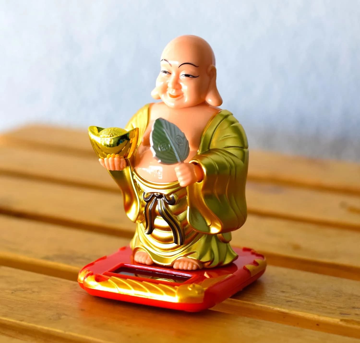 دکوری مجسمه متحرک BUDDHA مدل بادبزن — تصویر ۵