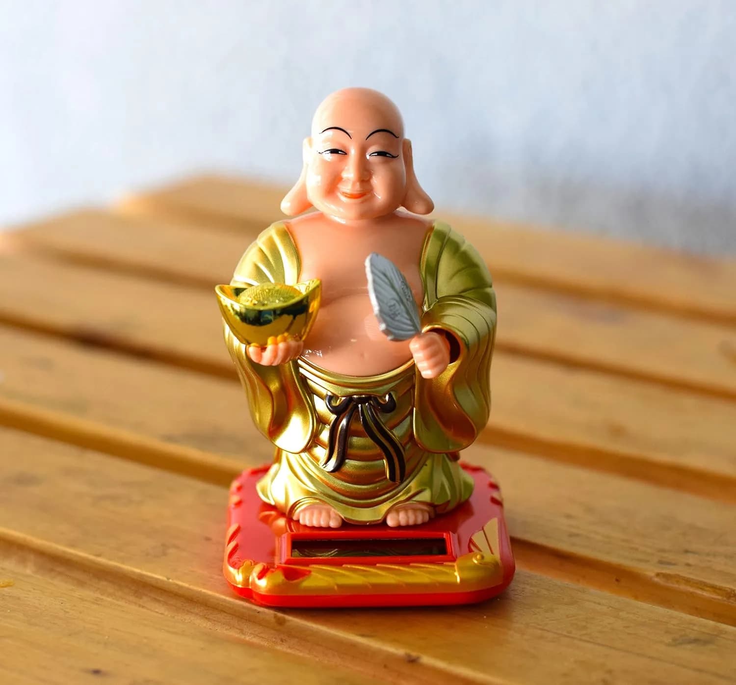 دکوری مجسمه متحرک BUDDHA مدل بادبزن — تصویر ۶