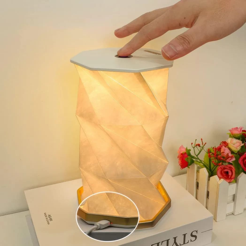 چراغ خواب رومیزی HANDHELD ROTATING LAMP مدل تاشو — تصویر ۴