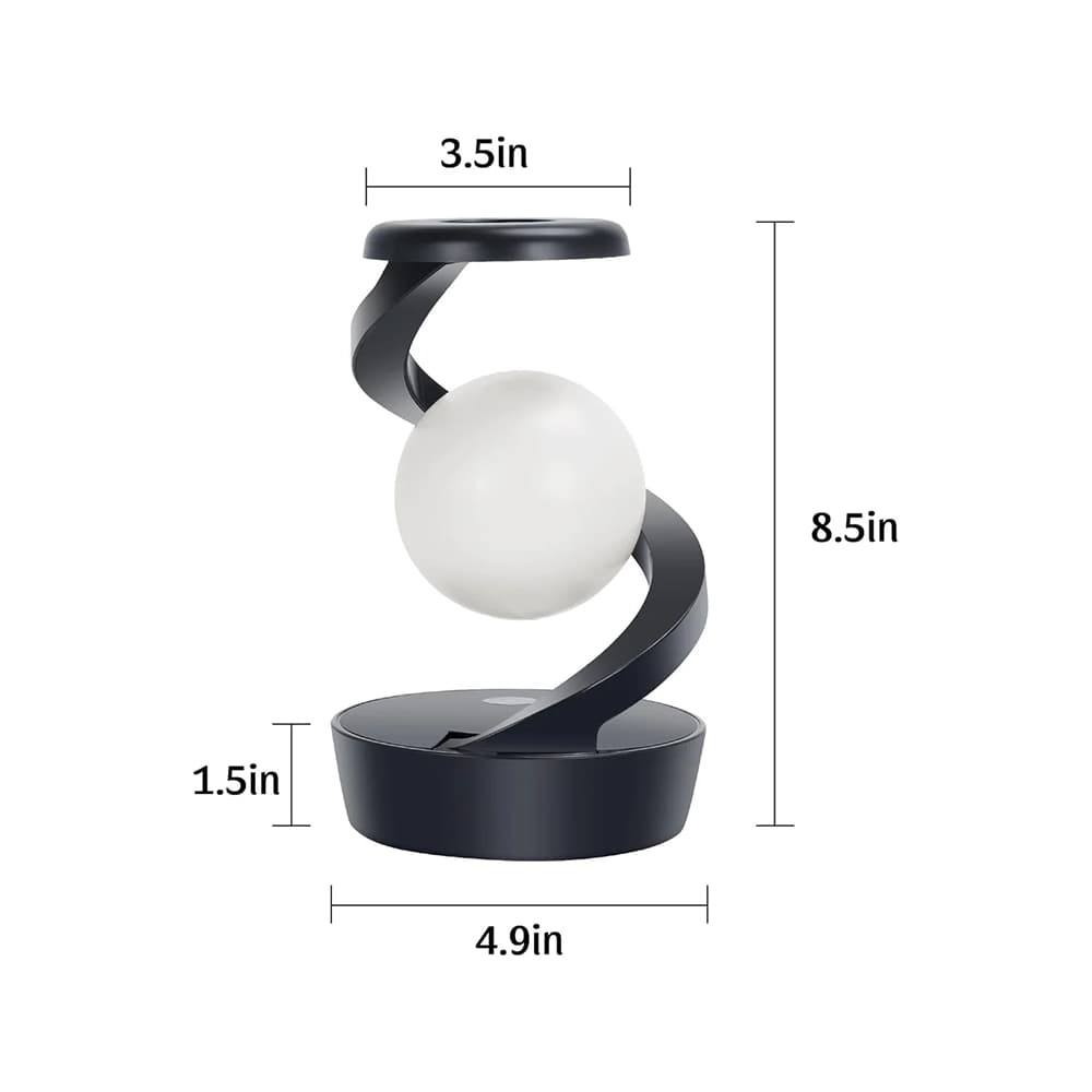 چراغ خواب رومیزی و شارژر بی سیم ROTATING SUSPENSION LAMP — تصویر ۹