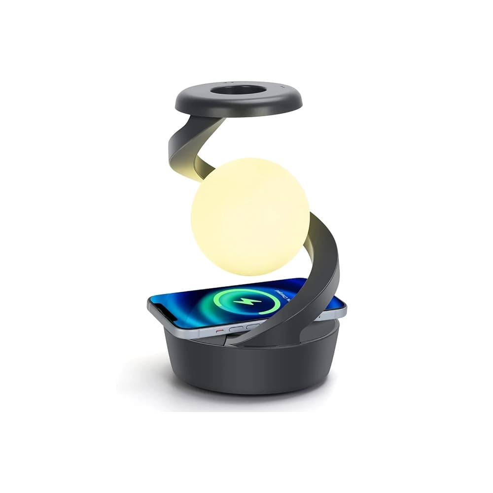 چراغ خواب رومیزی و شارژر بی سیم ROTATING SUSPENSION LAMP — تصویر ۸